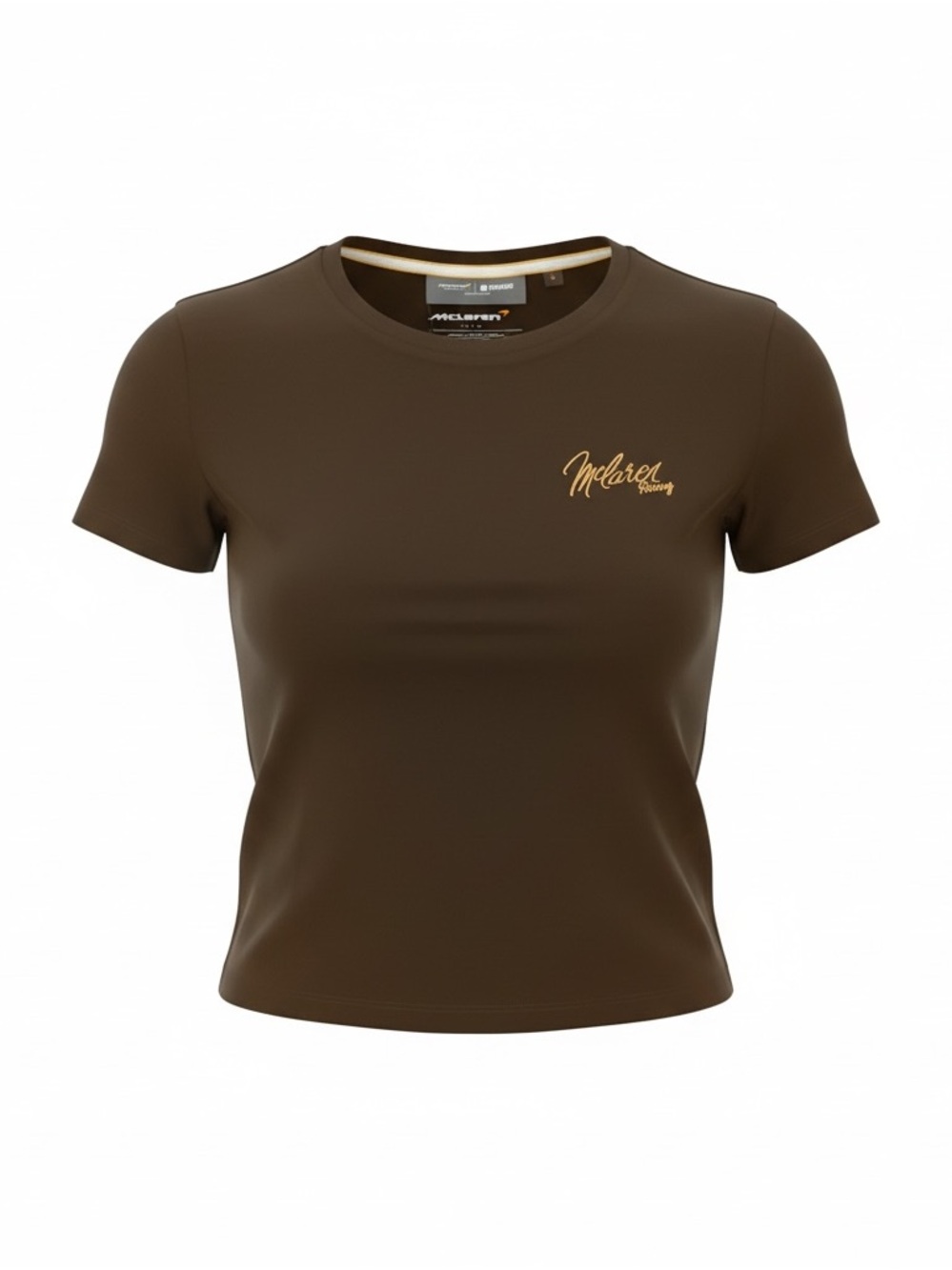 McLaren F1 x K-Swiss Crop Top NWT Black Performance Stretch Tee Size S